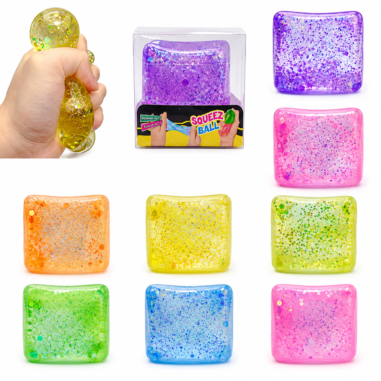 Glitter Cube Squishy