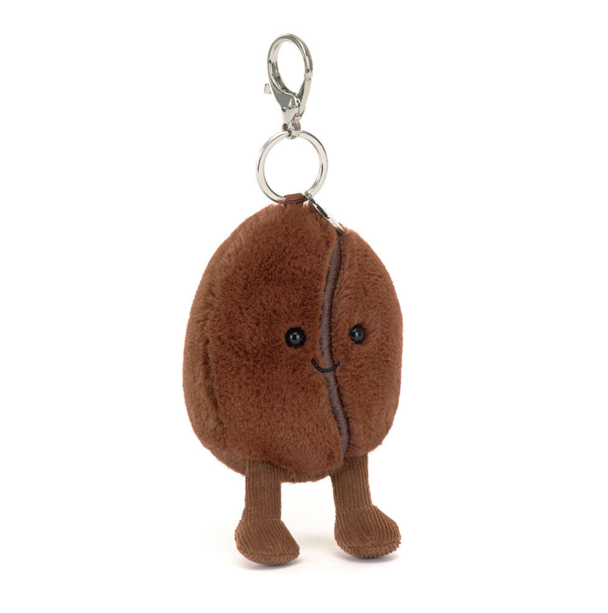 Coffee Beans Plush KeyChain