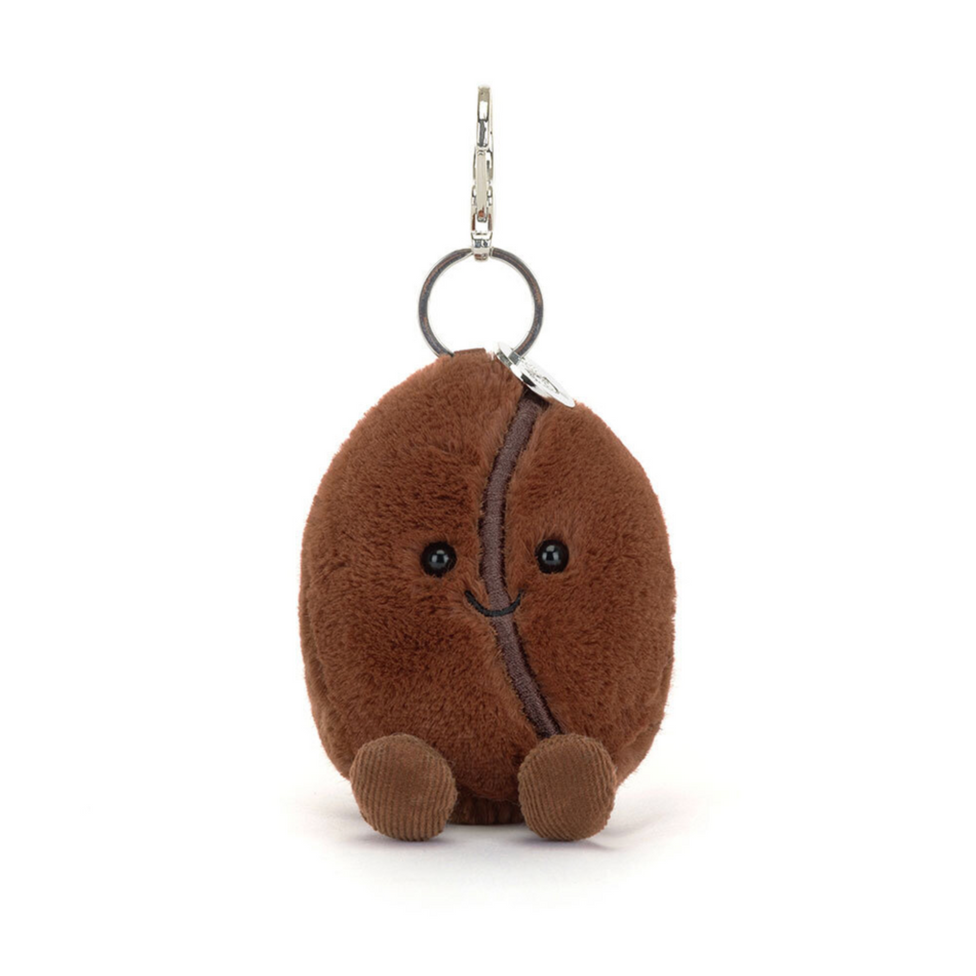 Coffee Beans Plush KeyChain