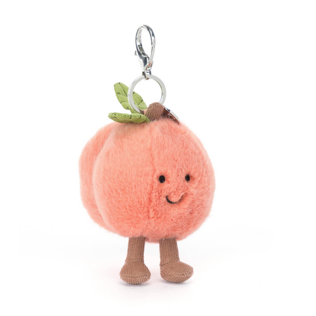 Honey Peach Plush KeyChain