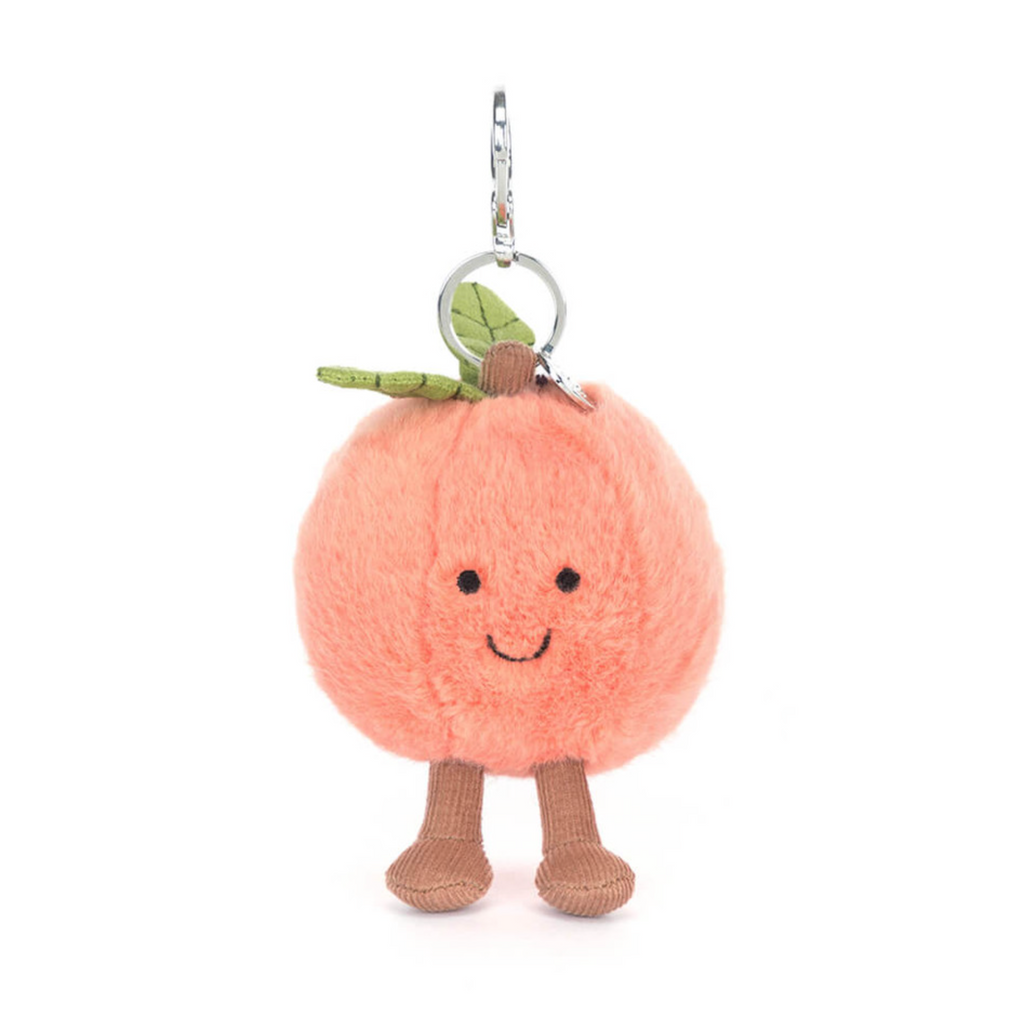 Honey Peach Plush KeyChain